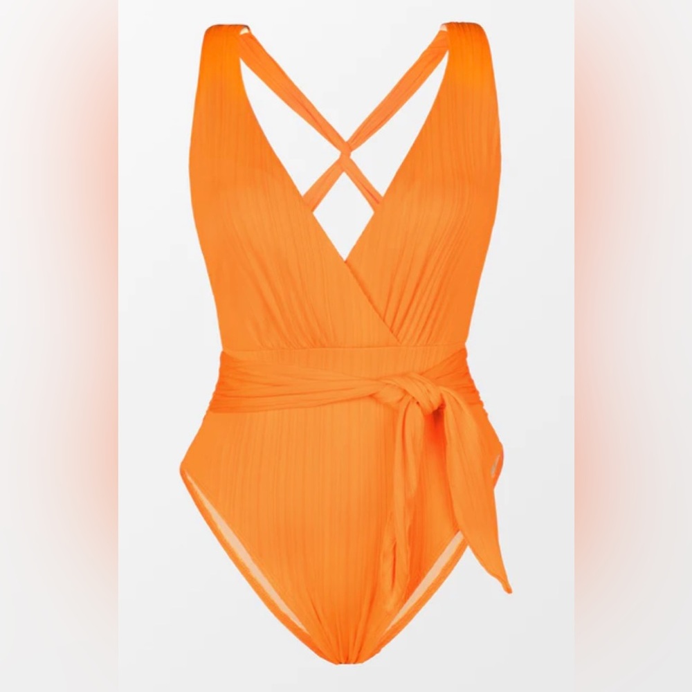 Tie waist swimsuit